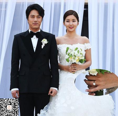 韩载锡与朴率美结婚钻戒图片赏析