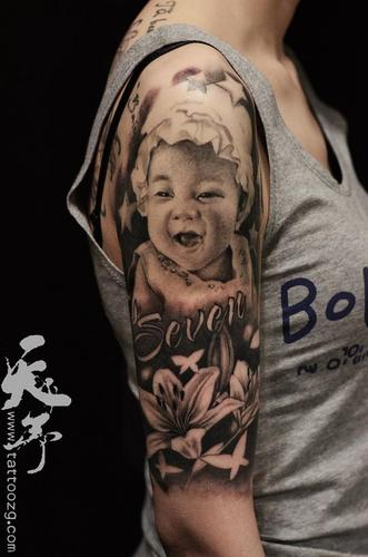 西安天予刺青的相册-西安天予刺青黑灰作品