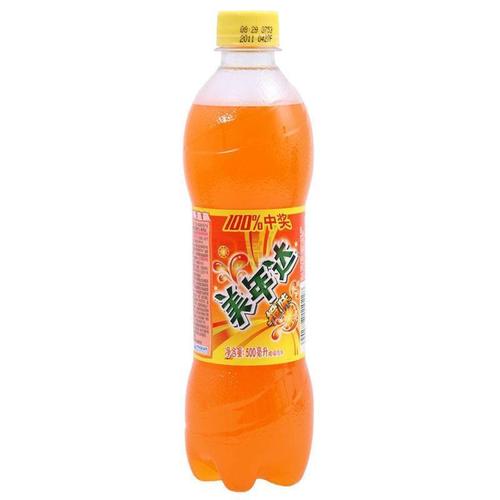美年达橙味500ml