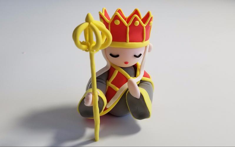 超轻粘土人物制作西游记篇念经的唐僧