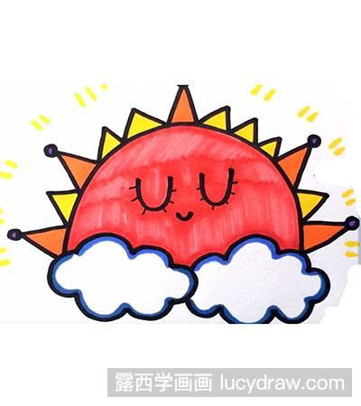 儿童画太阳怎么画