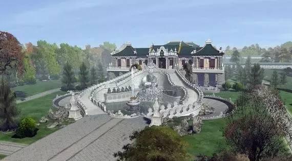 原创圆明园美轮美奂的复原图, 被烧掉你心痛吗