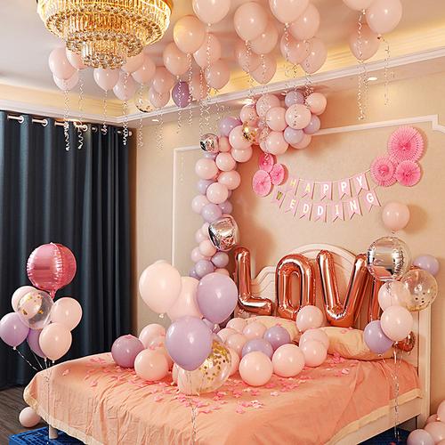 婚房布置套餐网红套装气球结婚装饰婚礼新婚房间女方新娘卧房卧室