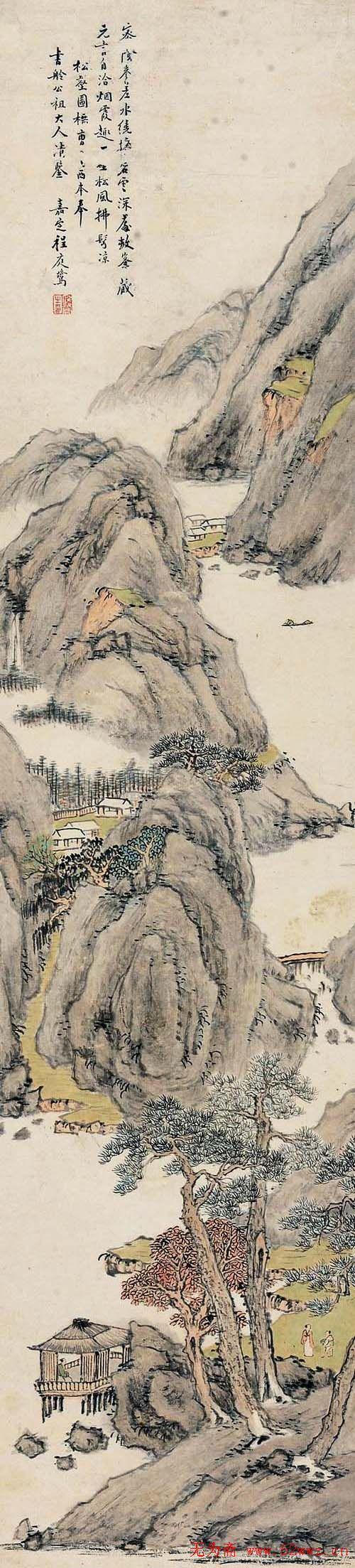 清代画家.程庭鹭的山水画欣赏