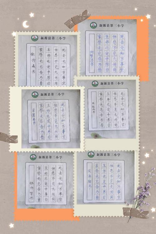 "书中华汉字 品古诗意韵"——新源三小百人现场书法比赛