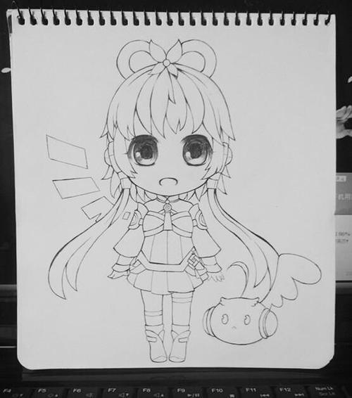 动漫q版女生可爱简笔画