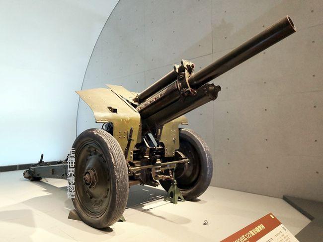 军事博物馆看展:中外各式榴弹炮集锦,日本造榴弹炮体量最庞大