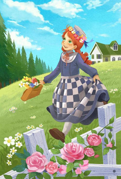 原创作品:《绿山墙的安妮》(anne of green gables)系列插图全