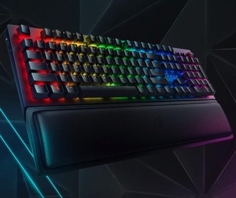 razer雷蛇黑寡妇蜘蛛v3pro无线版无线键盘104键黄轴黑色rgb1299元
