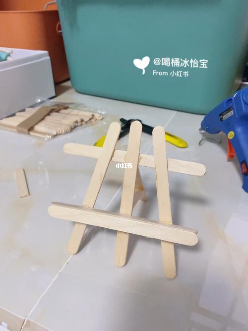 diy冰淇淋棍手机支架_手机支架_冰淇淋_diy_手工制作