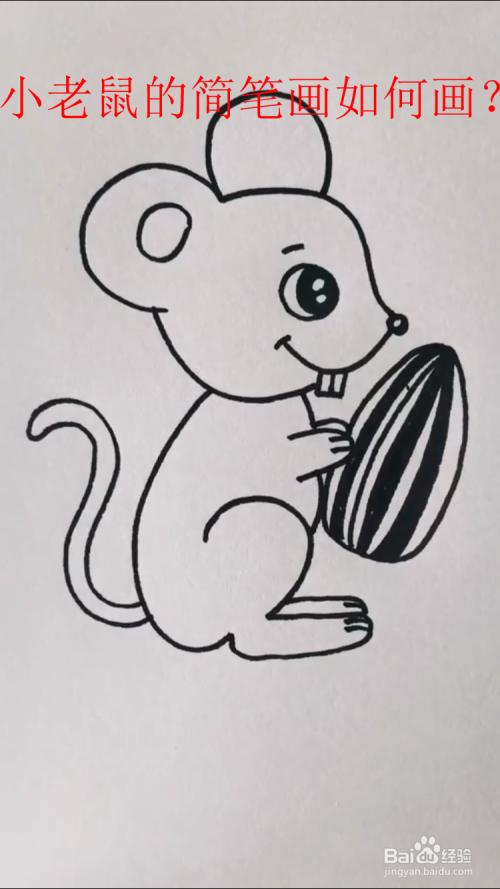 画可爱小老鼠