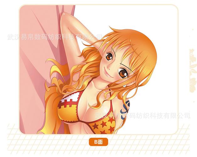 海贼娜美动漫长款抱枕套卡通靠垫订制创意礼物外贸