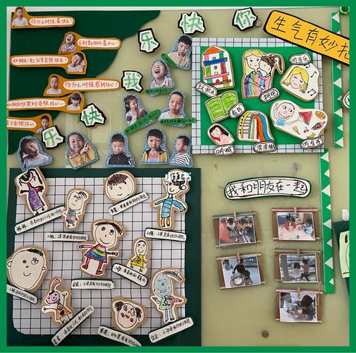 中班好朋友&你快乐我快乐主题墙_幼儿园环创_教育