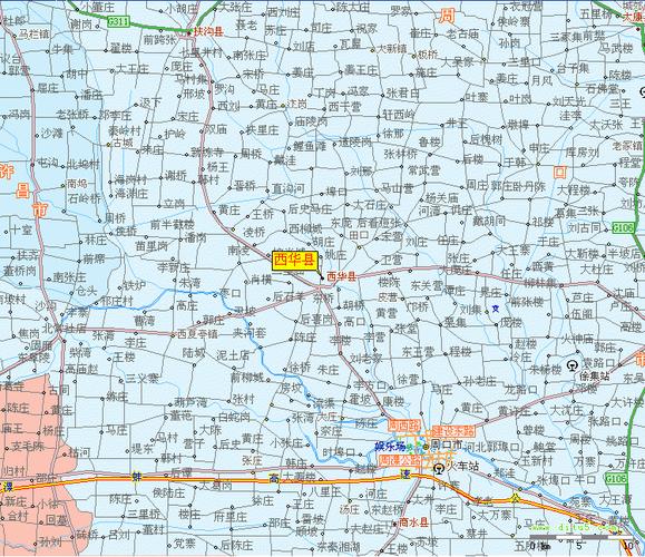 周口西华县地图全图,周口西华县地图高清版下载 - .