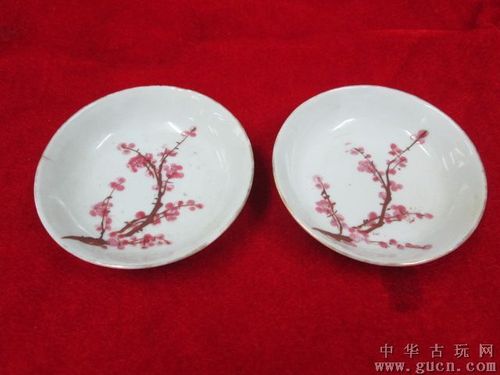 梅花盘子2个