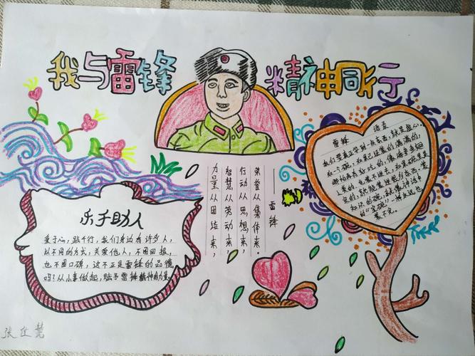 ""学雷锋,树新风"和睦实验小学手抄报展