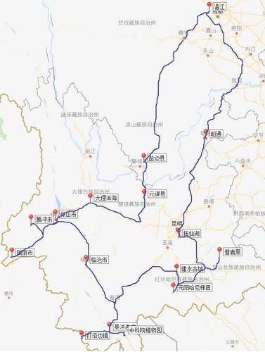 云南环线自驾游