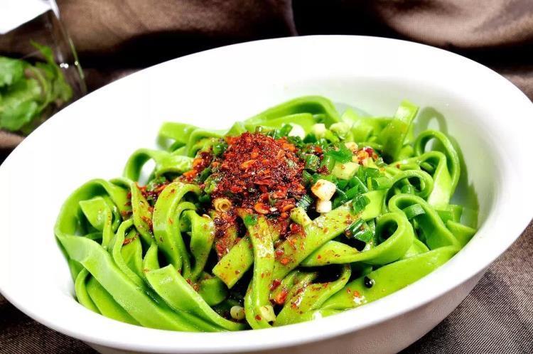 【菠菜面】特色面食菠菜面油泼菠菜面技术培训