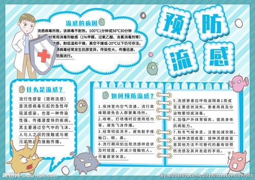 预防流感促进健康手抄报预防流感的手抄报
