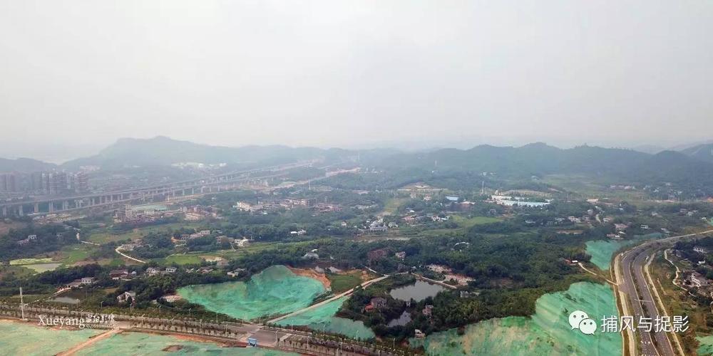 航拍七星村群山如黛七星村青瓦白墙67村舍景