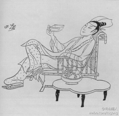 儿童简笔画西门庆