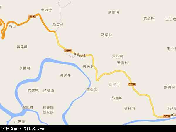中国 四川省 泸州市 合江县 虎头乡虎头乡卫星地图 本站收录有:2021
