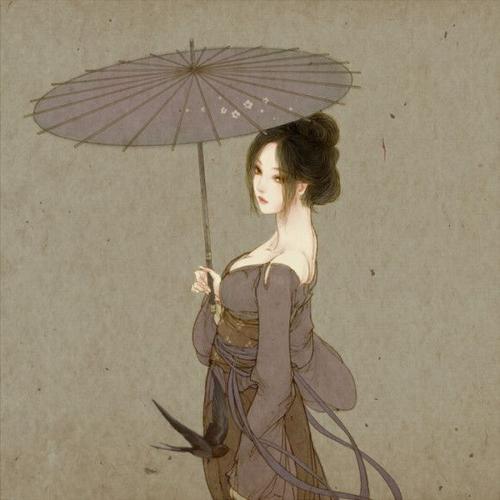 撑伞古风女子,配上这些雨声诗词,这恐怕就是人们喜欢雨的原因吧