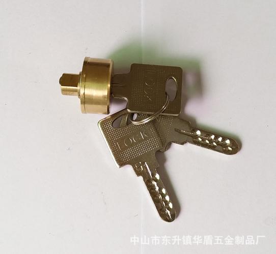 老式卷闸门电脑匙锁芯 全铜锁芯 铁钥匙 中山小榄锁芯