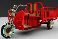 供应欧皇重2-4/48v/650w手动变 电动三轮车 三轮电动车 载货三轮车