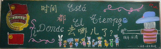 第四期团日活动黑板报解说词 本次团日活动的主题为时间都去哪儿了