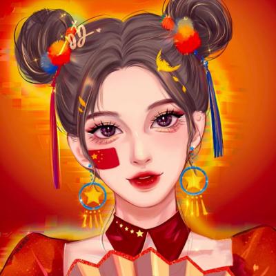 国潮奥运会爱国头像:愿以吾辈之青_女生头像_我要个性