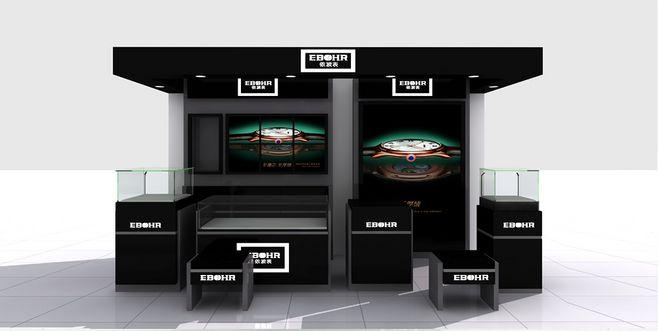 依波表钟表专柜设计效果图2