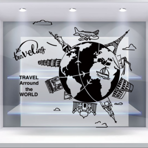 旅行社装饰背景墙