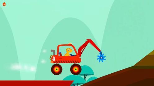 汽车玩具 恐龙挖掘机:红色挖掘机