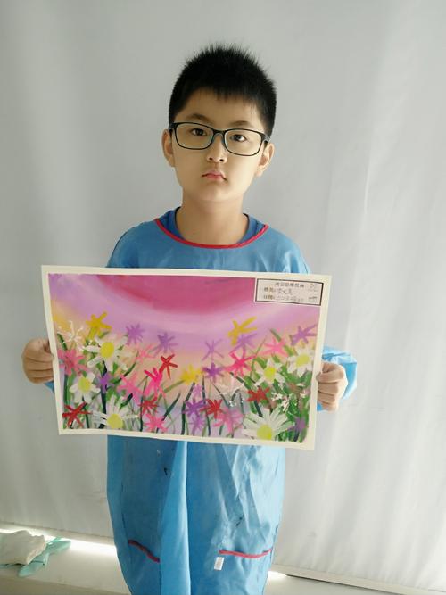 水粉——七彩阳光下的花儿