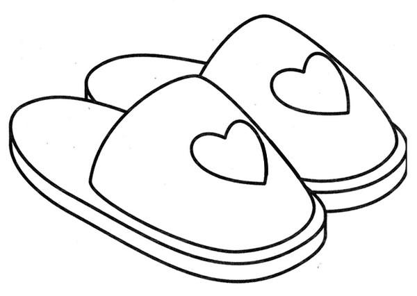 拖鞋简笔画的画法步骤图