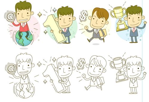 免抠元素 人物形象 动漫人物 > q版矢量可爱男孩得奖第一名大头素材