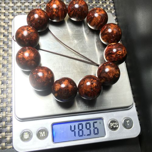 缅甸藤香木手串2.0 老挝黄花梨 花梨藤 降香藤 一物一