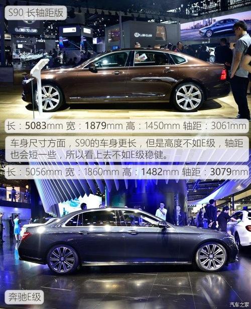 国产加长后卷土重来 沃尔沃s90对比奔驰e级