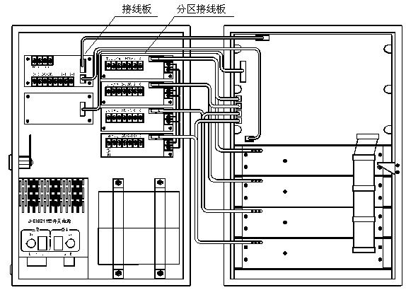 依爱气体灭火控制器(烟感,温感,放气指示灯,按钮,声光报警器  · 接线
