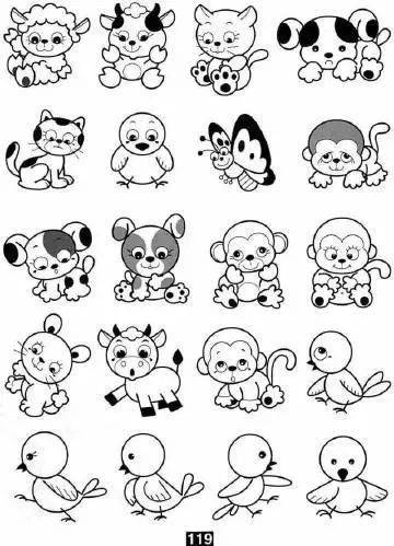 我喜欢的动物简笔画