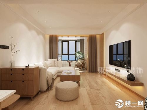 滨湖国际日式风格110平米装修案例:日式风格客厅装修设计