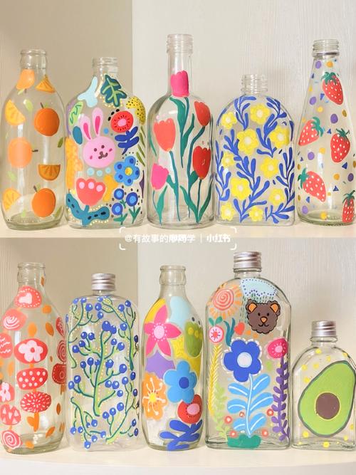 旧物改造之玻璃瓶diy93给美好生活加点料_diy_手绘