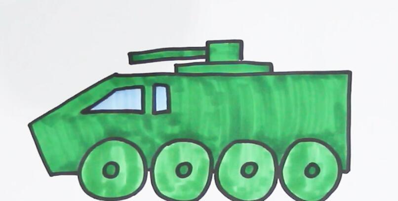 装甲车简笔画