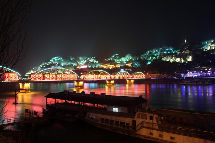 又拍兰州黄河夜景