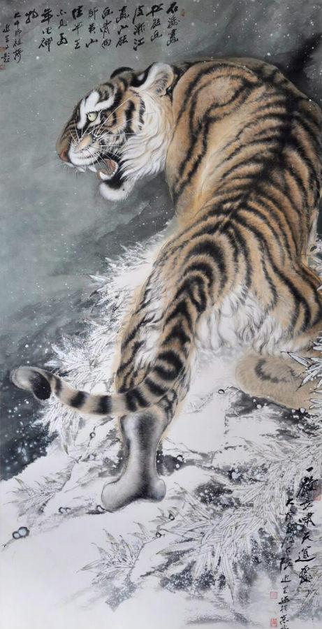 虎用画来读 赏画便知虎--啸风堂主张近生作品赏析