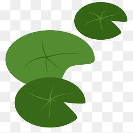 爱心形荷叶简笔画