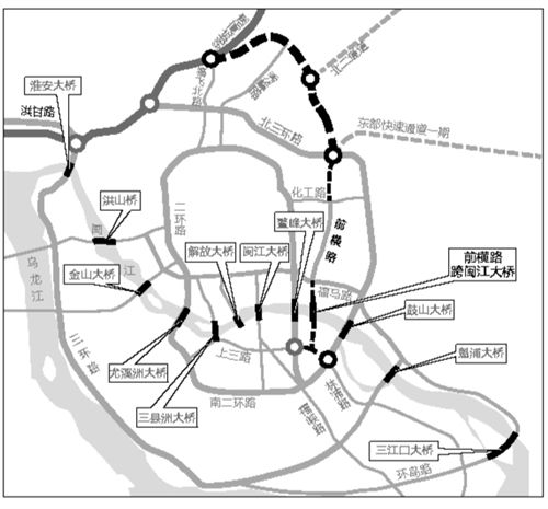 前横路将南北延伸,成为主城区东部的快速通道 建隆/制图