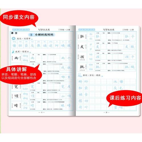 天天秀书法练字帖新版小学六年级上册练字帖写字学生同步练字