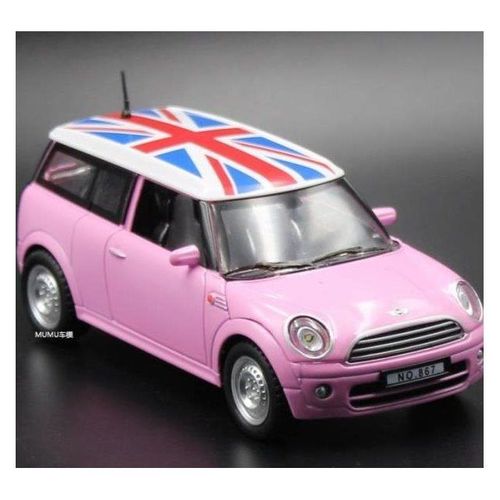 minicooper粉色限量版,minicooper粉色 原厂迷你古巴mini cooper粉合金汽车模型儿童玩具金属